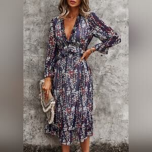 Floral Navy Dress
